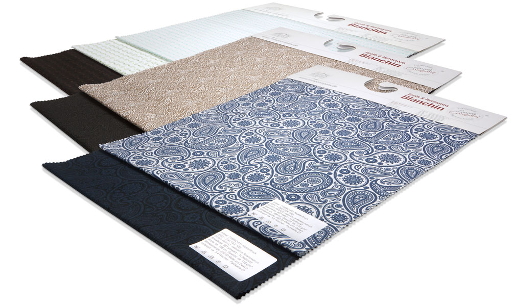 Print lining pocket lining sample